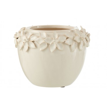 Vaso de flor em cerâmica